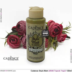 Cadence Style Matt s9046 Toprak Yeşili Akrilik Boya 120ml - Cadence (1)