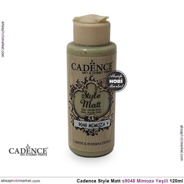 Cadence Style Matt s9048 Mimoza Yeşili Akrilik Boya 120ml - 1