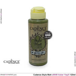 Cadence Style Matt s9049 Asker Yeşili Akrilik Boya 120ml - Cadence
