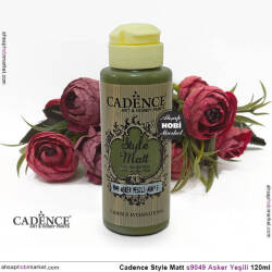 Cadence Style Matt s9049 Asker Yeşili Akrilik Boya 120ml - Cadence (1)