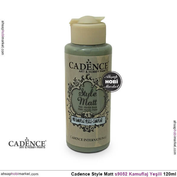 Cadence Style Matt s9052 Kamuflaj Yeşili Akrilik Boya 120ml - 1