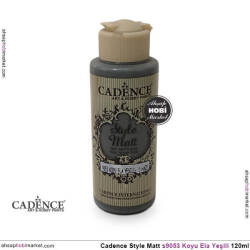 Cadence Style Matt s9053 Koyu Ela Yeşili Akrilik Boya 120ml - Cadence