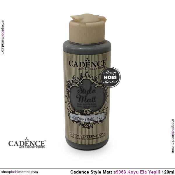 Cadence Style Matt s9053 Koyu Ela Yeşili Akrilik Boya 120ml - 1