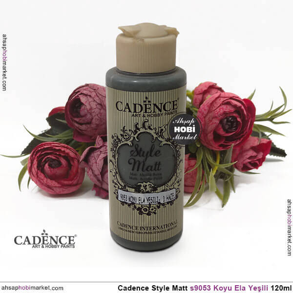 Cadence Style Matt s9053 Koyu Ela Yeşili Akrilik Boya 120ml - 2