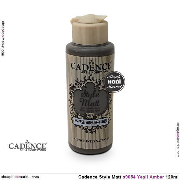 Cadence Style Matt s9054 Yeşil Amber Akrilik Boya 120ml - 1