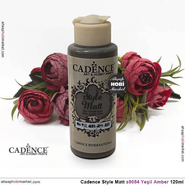 Cadence Style Matt s9054 Yeşil Amber Akrilik Boya 120ml - 2