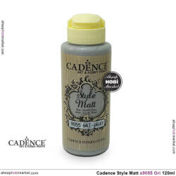 Cadence Style Matt s9055 Gri Renkli Akrilik Boya 120ml - Cadence