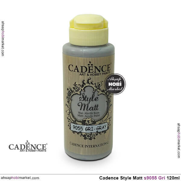 Cadence Style Matt s9055 Gri Renkli Akrilik Boya 120ml - 1