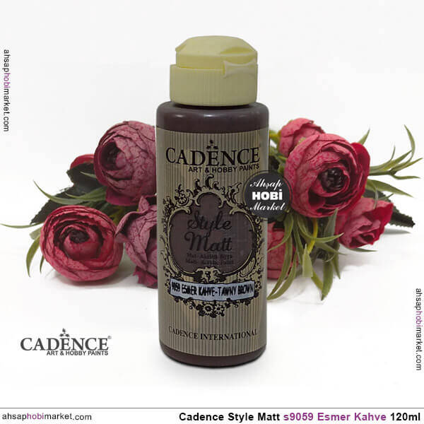 Cadence Style Matt s9059 Esmer Kahve Akrilik Boya 120ml - 2