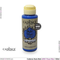 Cadence Style Matt s9061 Royal Mavi Akrilik Boya 120ml - Cadence