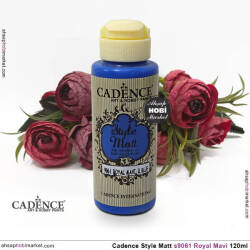 Cadence Style Matt s9061 Royal Mavi Akrilik Boya 120ml - Cadence (1)