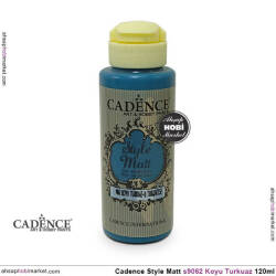 Cadence Style Matt s9062 Koyu Turkuaz Akrilik Boya 120ml - Cadence