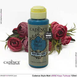 Cadence Style Matt s9062 Koyu Turkuaz Akrilik Boya 120ml - Cadence (1)