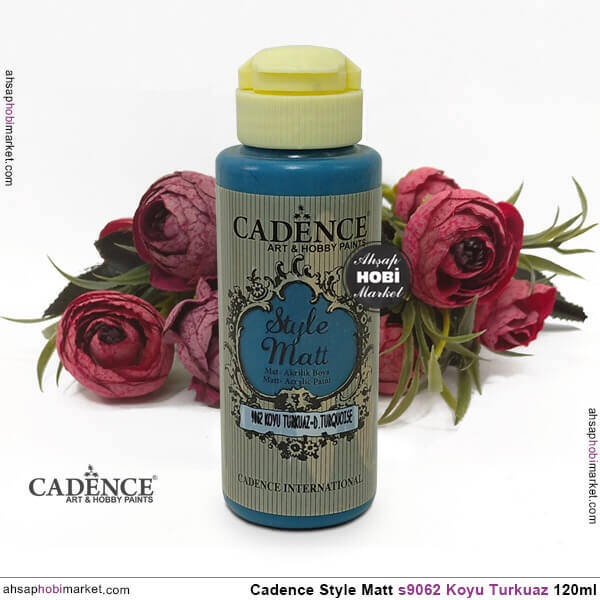 Cadence Style Matt s9062 Koyu Turkuaz Akrilik Boya 120ml - 2