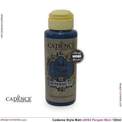 Cadence Style Matt s9063 Perçem Mavi Akrilik Boya 120ml - Cadence