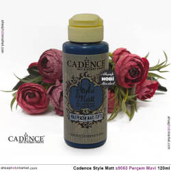 Cadence Style Matt s9063 Perçem Mavi Akrilik Boya 120ml - Cadence (1)