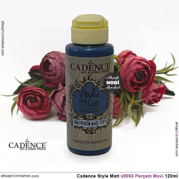 Cadence Style Matt s9063 Perçem Mavi Akrilik Boya 120ml - 2