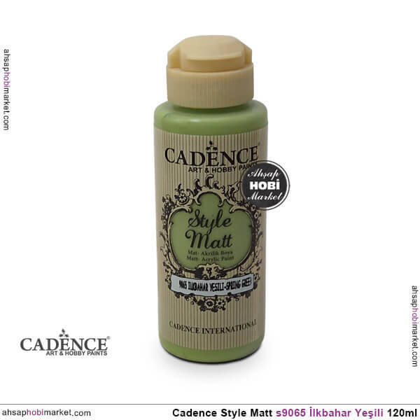 Cadence Style Matt s9065 İlkbahar Yeşili Akrilik Boya 120ml - 1
