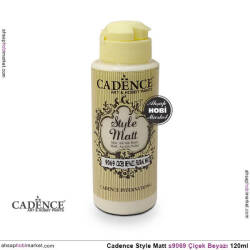 Cadence Style Matt s9069 Çiçek Beyazı Akrilik Boya 120ml - Cadence
