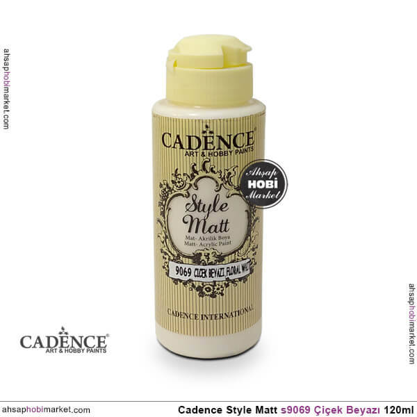 Cadence Style Matt s9069 Çiçek Beyazı Akrilik Boya 120ml - 1