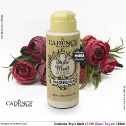 Cadence Style Matt s9069 Çiçek Beyazı Akrilik Boya 120ml - Cadence (1)