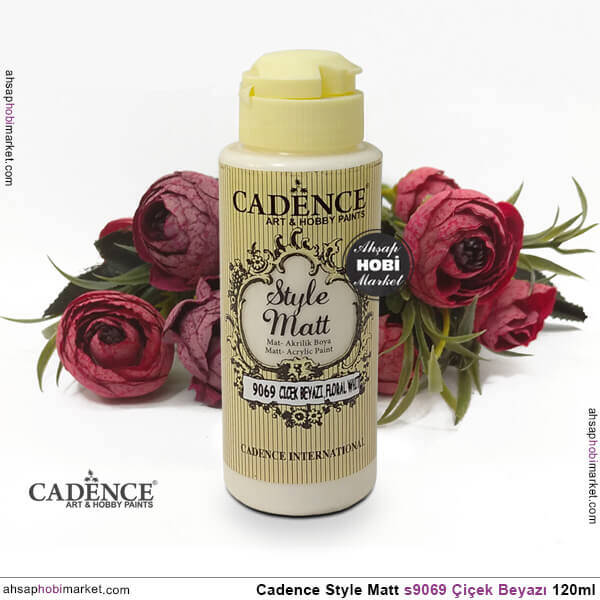 Cadence Style Matt s9069 Çiçek Beyazı Akrilik Boya 120ml - 2
