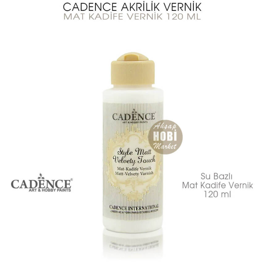 Cadence Mat Kadife Vernik Su Bazlı 120 ml - 1