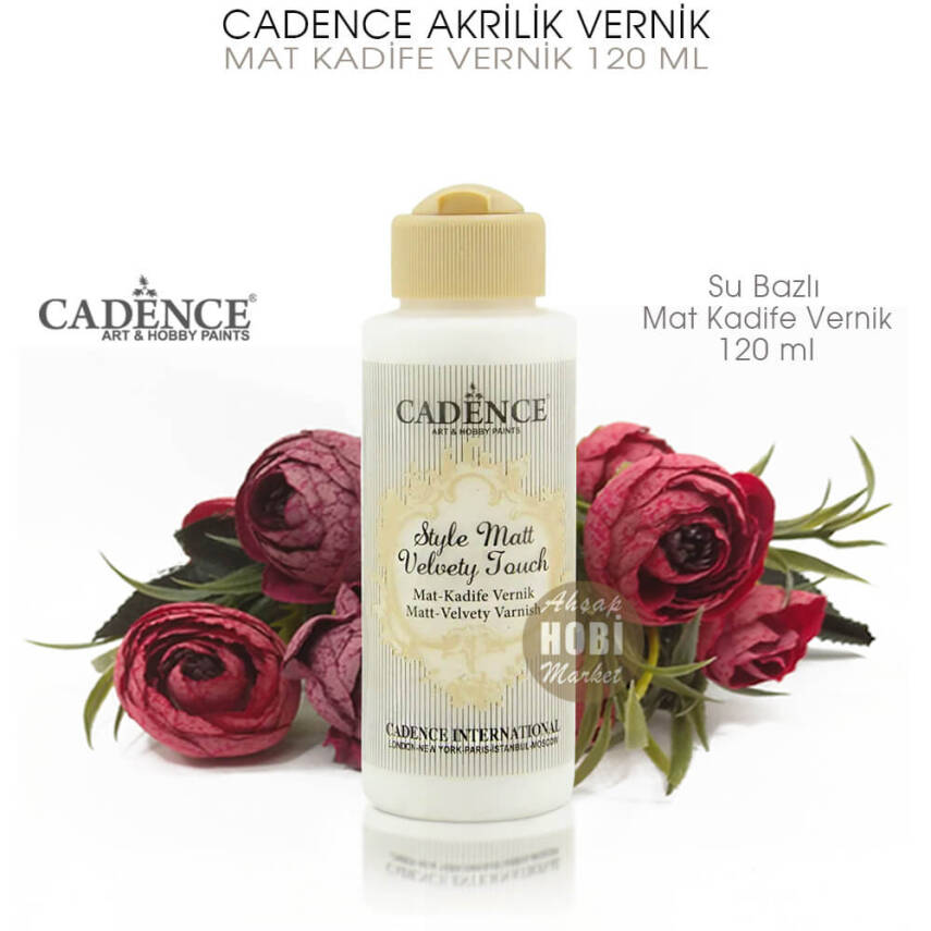 Cadence Mat Kadife Vernik Su Bazlı 120 ml - 2
