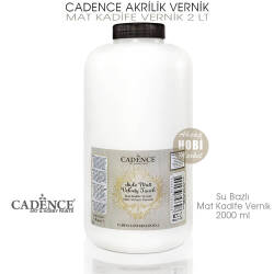 Cadence Mat Kadife Vernik Su Bazlı 2000 ml (2 Litre) - Cadence