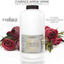 Cadence Mat Kadife Vernik Su Bazlı 2000 ml (2 Litre) - Cadence (1)