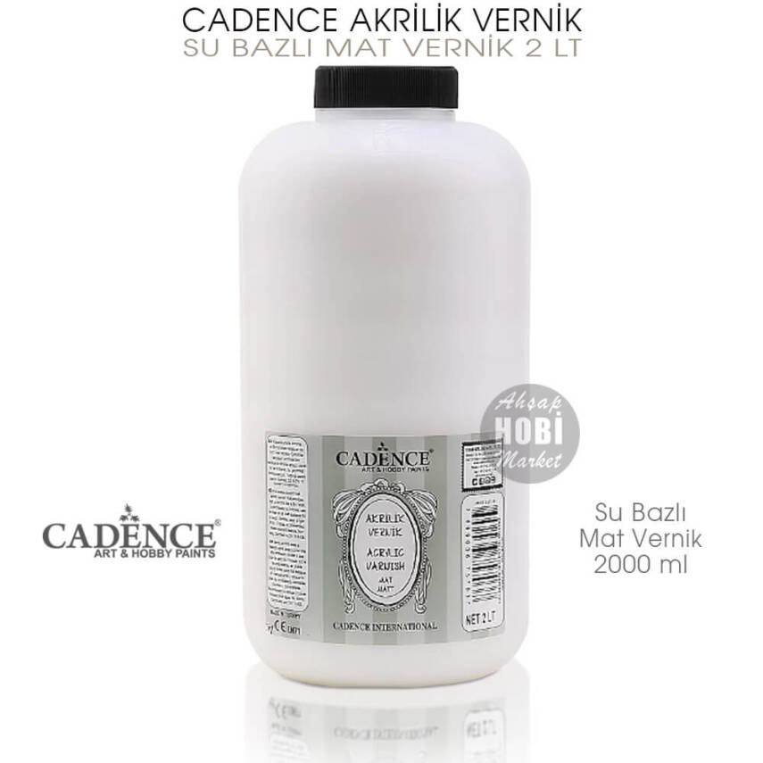 Cadence Su Bazlı Mat Vernik 2000 ml (2 Litre) - 1