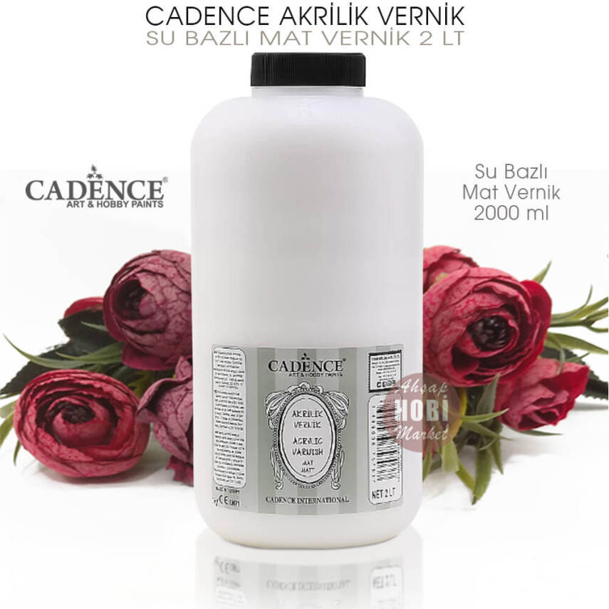 Cadence Su Bazlı Mat Vernik 2000 ml (2 Litre) - 2