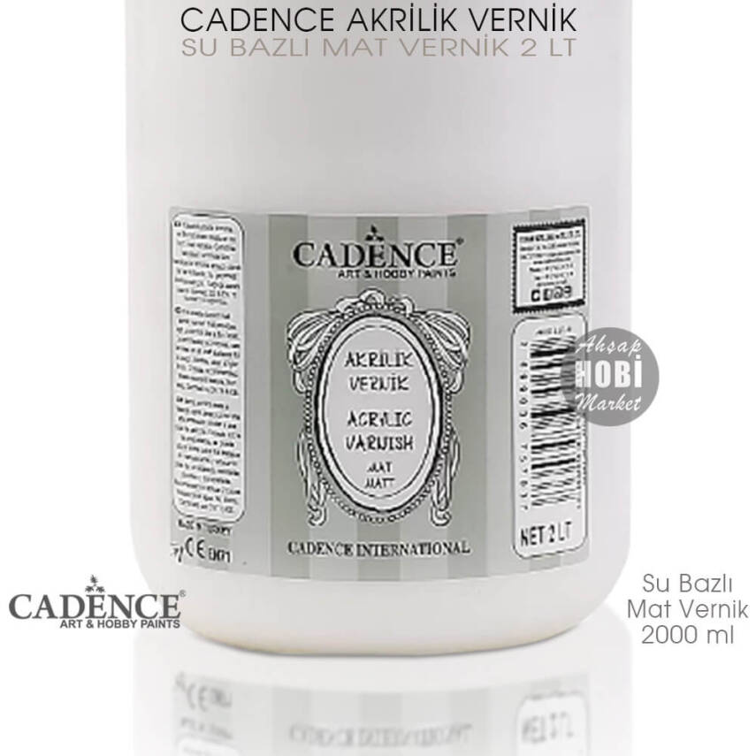 Cadence Su Bazlı Mat Vernik 2000 ml (2 Litre) - 3