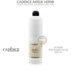 Cadence Mat Kadife Vernik Su Bazlı 250 ml - Cadence