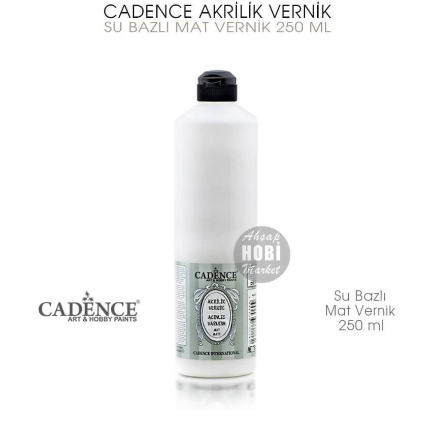 Cadence Su Bazlı Mat Vernik 250 ml - 1