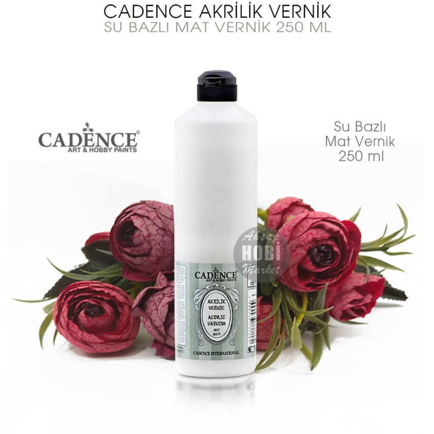 Cadence Su Bazlı Mat Vernik 250 ml - 2