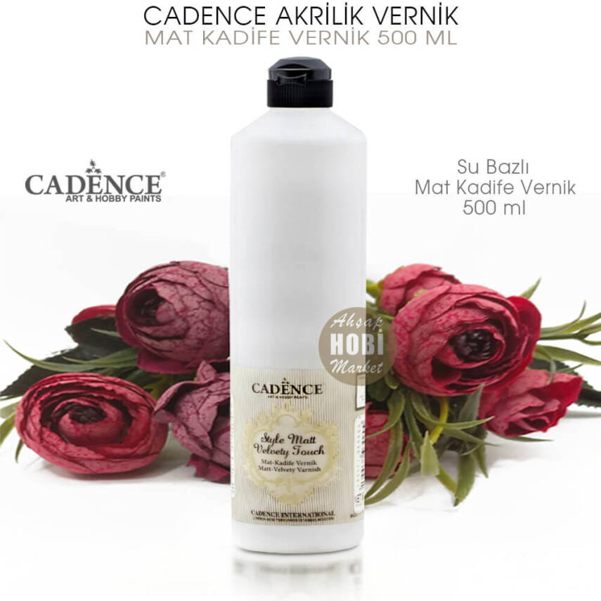 Cadence Mat Kadife Vernik Su Bazlı 500 ml - 2
