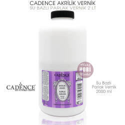 Cadence Su Bazlı Parlak Vernik 2000 ml (2 Litre) - Cadence