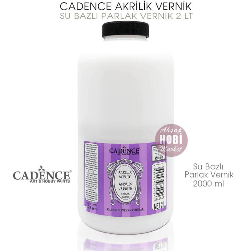 Cadence Su Bazlı Parlak Vernik 2000 ml (2 Litre) - 1