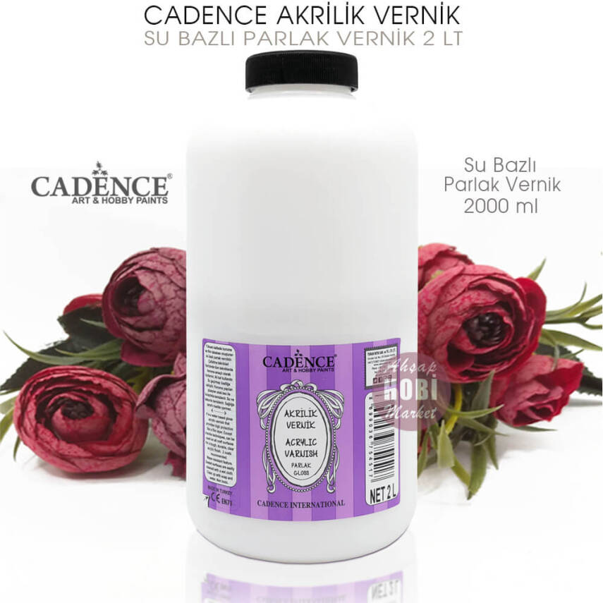 Cadence Su Bazlı Parlak Vernik 2000 ml (2 Litre) - 2
