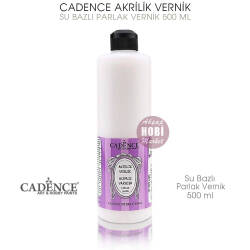 Cadence Su Bazlı Parlak Vernik 500 ml - Cadence