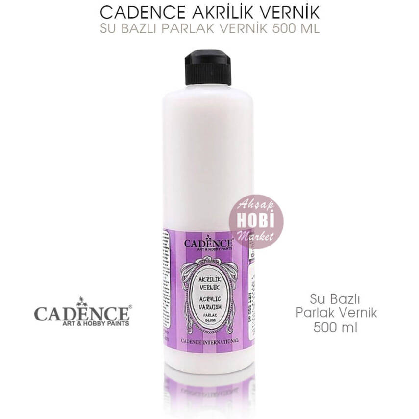 Cadence Su Bazlı Parlak Vernik 500 ml - 1