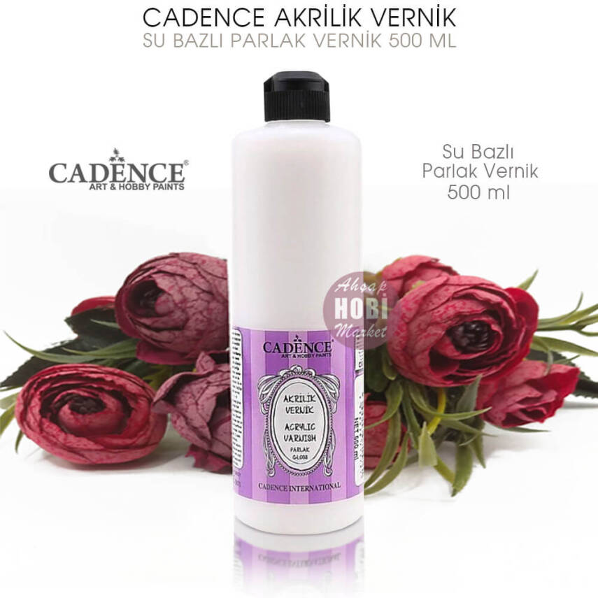 Cadence Su Bazlı Parlak Vernik 500 ml - 2