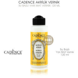 Cadence Su Bazlı Yarı Mat Vernik 120 ml - Cadence