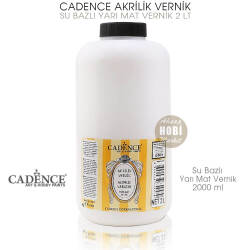Cadence Su Bazlı Yarı Mat Vernik 2000 ml (2 Litre) - Cadence