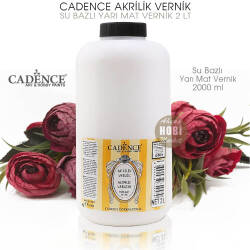 Cadence Su Bazlı Yarı Mat Vernik 2000 ml (2 Litre) - Cadence (1)