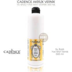 Cadence Su Bazlı Yarı Mat Vernik 500 ml - Cadence