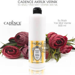 Cadence Su Bazlı Yarı Mat Vernik 500 ml - Cadence (1)