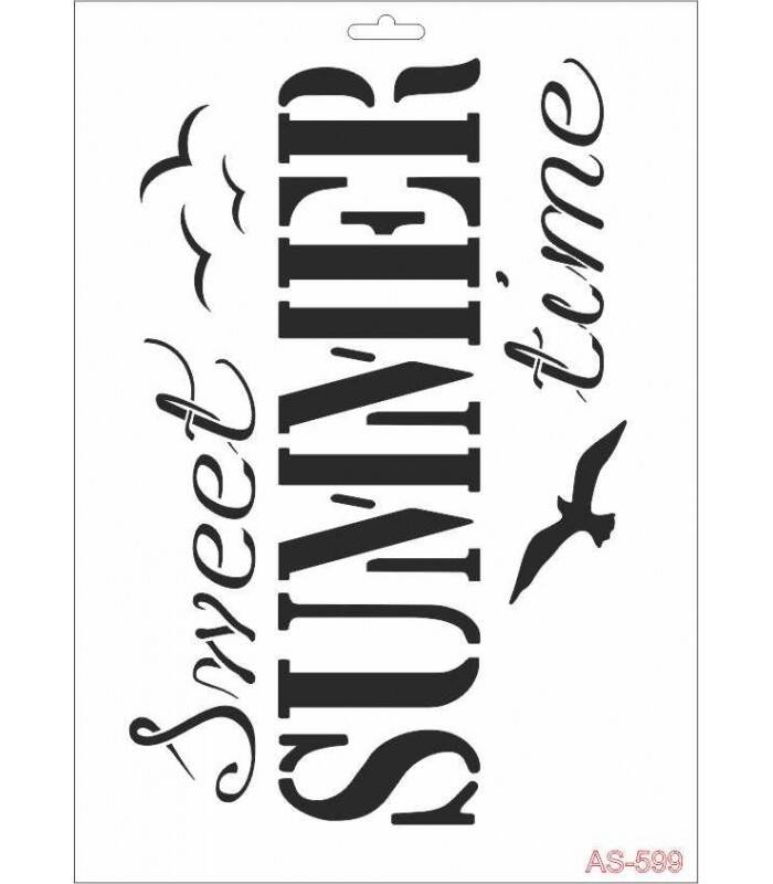Cadence Summer Yaz Temalı Stencil Şablon AS599 - 1