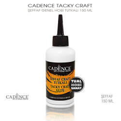 Cadence Tacky Craft Şeffaf Hobi Tutkalı 150 ml - Cadence